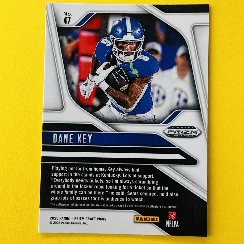 2025 Panini Prizm Draft Picks‎ Dane Key RC #47 Rookie Base